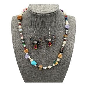 Artisan Earrings Set Spiders